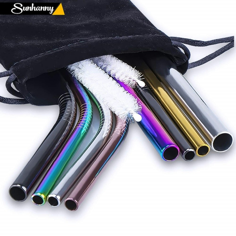 for Cocktails Assorted Colors Value Pack and Kids Drinks 20 Short Reusable Plastic Straws Medium Width BPA PFOA Free Sturdy Cleaning Brush Small Glasses or Cups